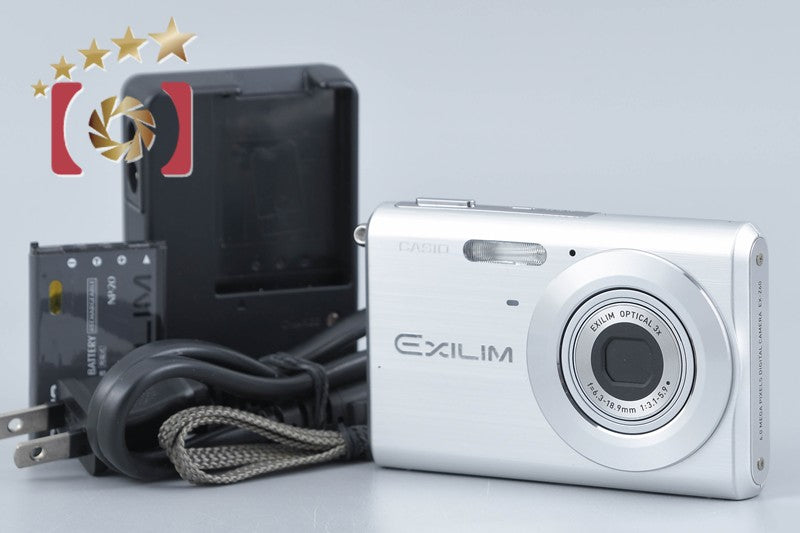 【中古】CASIO カシオ EXILIM ZOOM EX-Z60 シルバー コンパクトデジタルカメラ