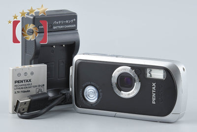 【中古】PENTAX ペンタックス Optio WP マウブラック コンパクトデジタルカメラ