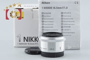 【中古】Nikon ニコン 1 NIKKOR 18.5mm f/1.8 シルバー 元箱付き
