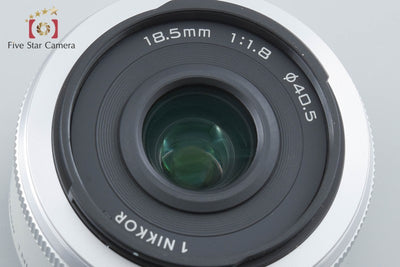【中古】Nikon ニコン 1 NIKKOR 18.5mm f/1.8 シルバー 元箱付き