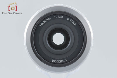 【中古】Nikon ニコン 1 NIKKOR 18.5mm f/1.8 シルバー 元箱付き