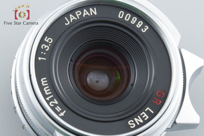 【中古】RICOH リコー GR LENS 21mm f/3.5 シルバー L39 ライカスクリューマウント
