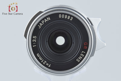 【中古】RICOH リコー GR LENS 21mm f/3.5 シルバー L39 ライカスクリューマウント