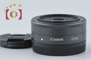 【中古】Canon キヤノン EF-M 22mm f/2 STM ブラック