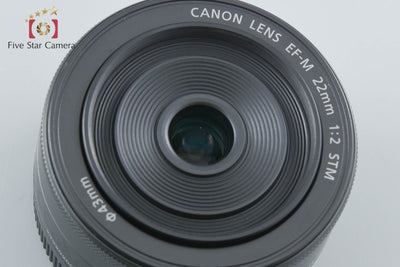 【中古】Canon キヤノン EF-M 22mm f/2 STM ブラック