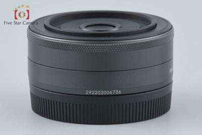 【中古】Canon キヤノン EF-M 22mm f/2 STM ブラック