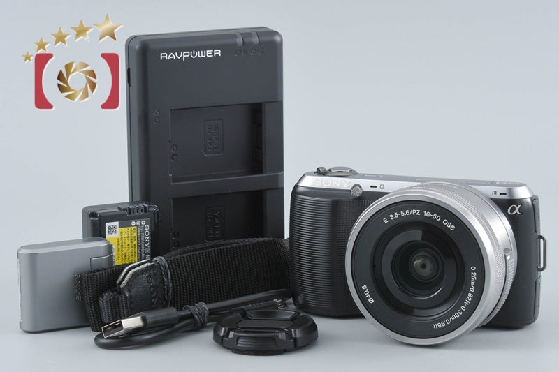 【中古】SONY ソニー α NEX-C3 ズームレンズキット ブラック シャッター回数僅少
