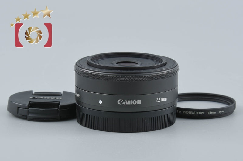 【中古】Canon キヤノン EF-M 22mm f/2 STM ブラック