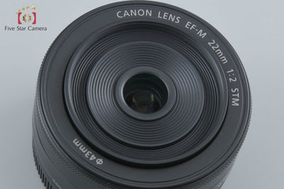【中古】Canon キヤノン EF-M 22mm f/2 STM ブラック