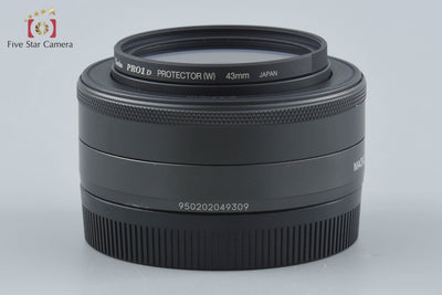 【中古】Canon キヤノン EF-M 22mm f/2 STM ブラック