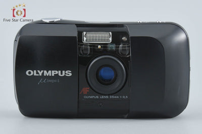 【中古】OLYMPUS オリンパス μ[mju:] ブラック コンパクトフィルムカメラ