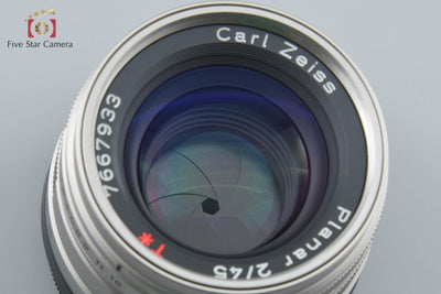 【中古】CONTAX コンタックス Carl Zeiss Planar 45mm f/2 T*