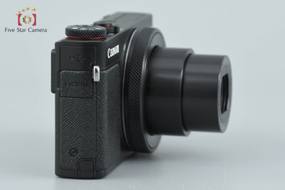 【中古】Canon キヤノン PowerShot G9 X Mark II ブラック コンパクトデジタルカメラ 元箱付き