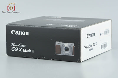 【中古】Canon キヤノン PowerShot G9 X Mark II ブラック コンパクトデジタルカメラ 元箱付き