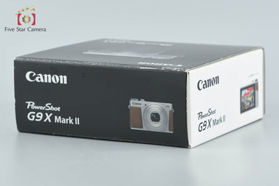 【中古】Canon キヤノン PowerShot G9 X Mark II ブラック コンパクトデジタルカメラ 元箱付き