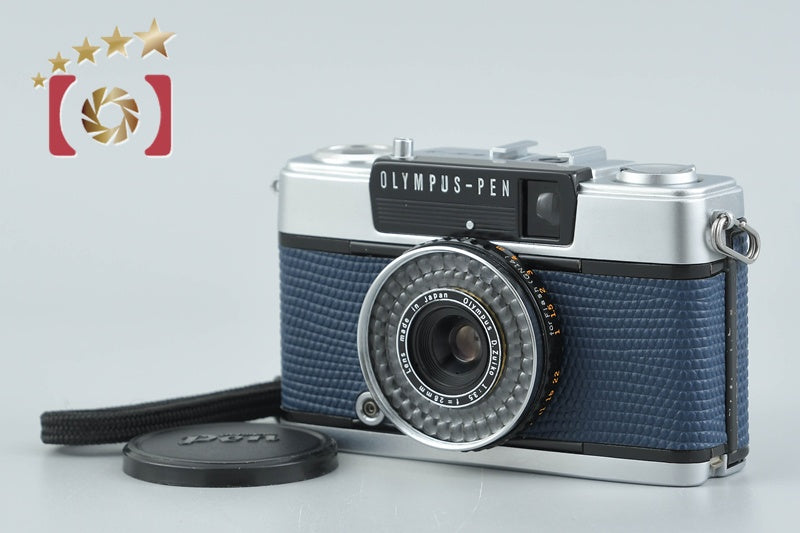 【中古】OLYMPUS オリンパス PEN EE-3 ネイビー コンパクトフィルムカメラ
