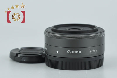 【中古】Canon キヤノン EF-M 22mm f/2 STM ブラック