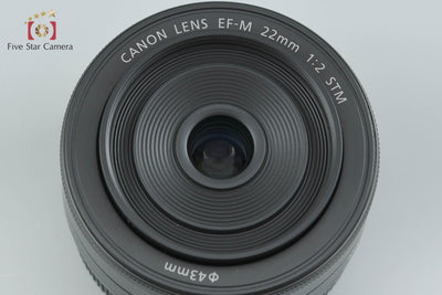 【中古】Canon キヤノン EF-M 22mm f/2 STM ブラック