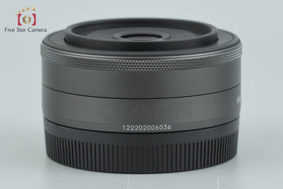 【中古】Canon キヤノン EF-M 22mm f/2 STM ブラック
