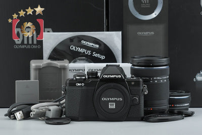 【中古】OLYMPUS オリンパス OM-D E-M10 Mark II EZ ダブルズームキット ブラック 元箱付き