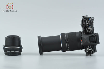 【中古】OLYMPUS オリンパス OM-D E-M10 Mark II EZ ダブルズームキット ブラック 元箱付き
