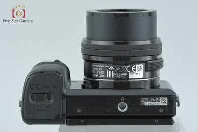 【中古】SONY ソニー α6000 ILCE-6000 ブラック パワーズームレンズキット シャッター回数僅少 多言語対応