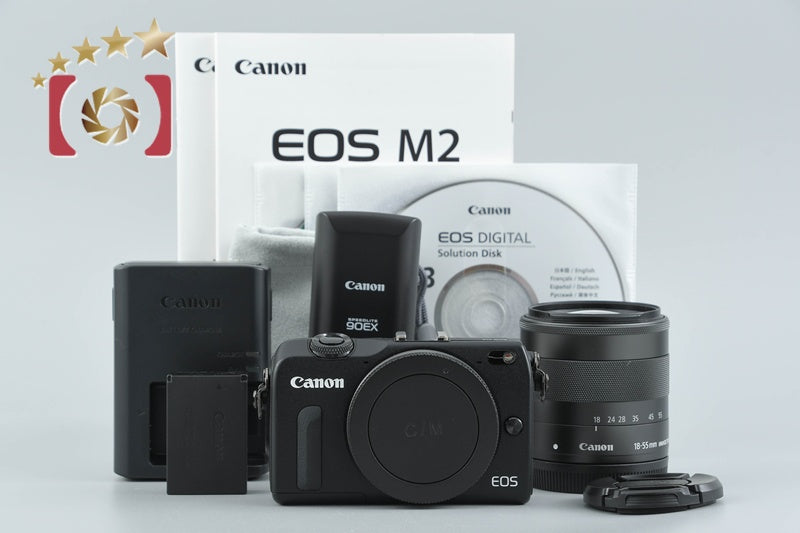 【中古】Canon キヤノン EOS M EF-M 18-55 IS STM レンズキット ブラック