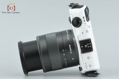 【中古】Canon キヤノン EOS M EF-M 18-55 IS STM レンズキット ホワイト