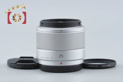 【中古】Panasonic パナソニック LUMIX G 25mm f/1.7 ASPH. H-H025 シルバー