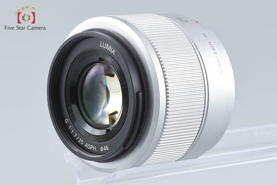 【中古】Panasonic パナソニック LUMIX G 25mm f/1.7 ASPH. H-H025 シルバー