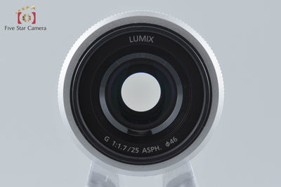 【中古】Panasonic パナソニック LUMIX G 25mm f/1.7 ASPH. H-H025 シルバー