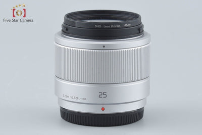 【中古】Panasonic パナソニック LUMIX G 25mm f/1.7 ASPH. H-H025 シルバー