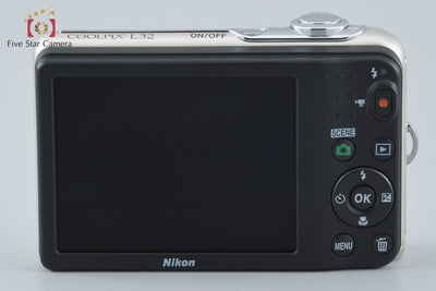 【中古】Nikon ニコン COOLPIX L32 シルバー コンパクトデジタルカメラ