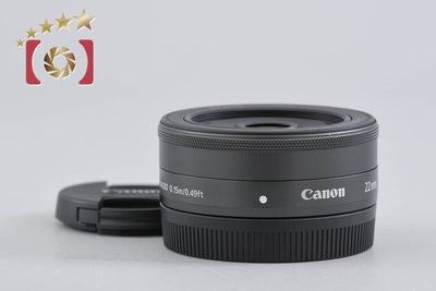 【中古】Canon キヤノン EF-M 22mm f/2 STM ブラック