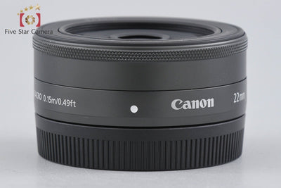 【中古】Canon キヤノン EF-M 22mm f/2 STM ブラック