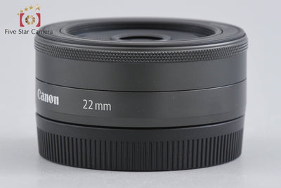 【中古】Canon キヤノン EF-M 22mm f/2 STM ブラック