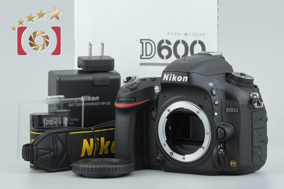 【中古】Nikon ニコン D600 デジタル一眼レフカメラ シャッター回数僅少
