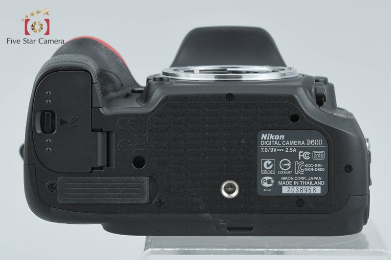 中古】Nikon ニコン D600 デジタル一眼レフカメラ シャッター回数僅少