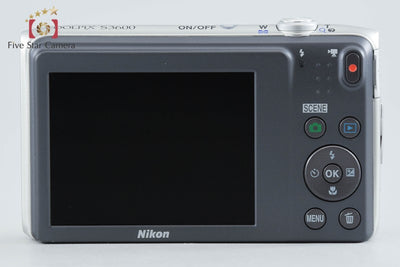 【中古】Nikon ニコン COOLPIX S3600 クリスタルシルバー コンパクトデジタルカメラ