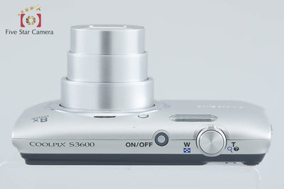【中古】Nikon ニコン COOLPIX S3600 クリスタルシルバー コンパクトデジタルカメラ