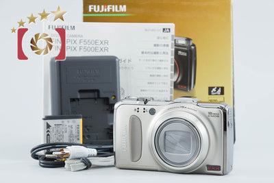 【中古】FUJIFILM 富士フイルム FINEPIX F550EXR シャンパンゴールド コンパクトデジタルカメラ 元箱付き