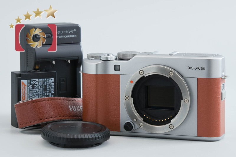 【中古】FUJIFILM 富士フイルム X-A5 ブラウン ミラーレス一眼カメラ