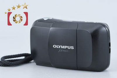 【中古】OLYMPUS オリンパス μ[mju:] ブラック コンパクトフィルムカメラ