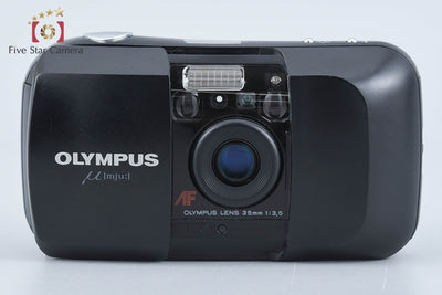 【中古】OLYMPUS オリンパス μ[mju:] ブラック コンパクトフィルムカメラ