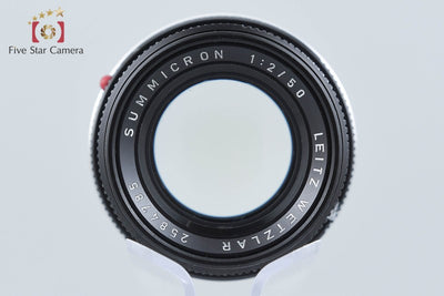 【中古】Leica ライカ Summicron 50mm f/2 ライカMマウント 2026.8月 オーバーホール済み