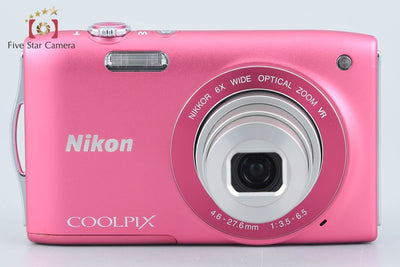 【中古】Nikon ニコン COOLPIX S3300 ストロベリーピンク コンパクトデジタルカメラ