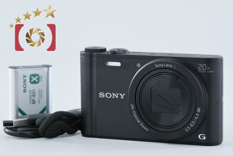 【中古】SONY ソニー Cyber-shot DSC-WX350 ブラック コンパクトデジタルカメラ 多言語対応