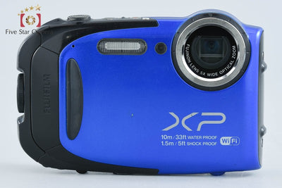 【中古】FUJIFILM 富士フイルム FINEPIX XP70 ブルー コンパクトデジタルカメラ