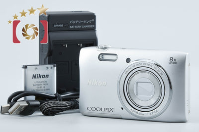 【中古】Nikon ニコン COOLPIX S3600 クリスタルシルバー コンパクトデジタルカメラ