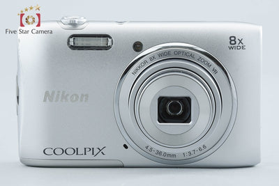【中古】Nikon ニコン COOLPIX S3600 クリスタルシルバー コンパクトデジタルカメラ